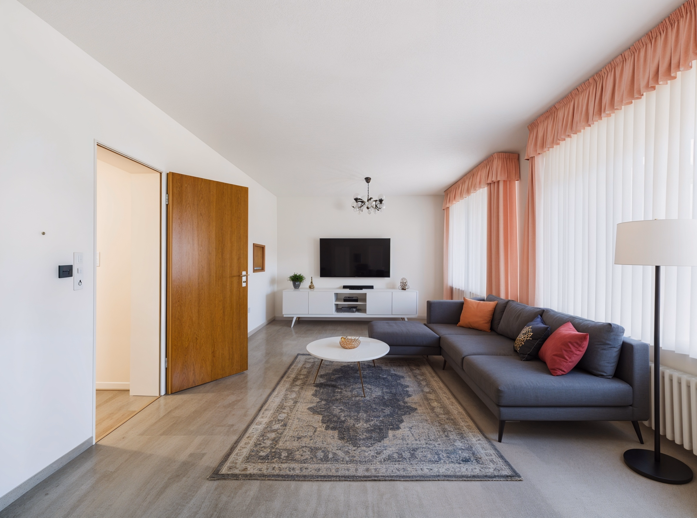 EG Wohnzimmer - Wohnzimmer, Modern - (KI generiert)